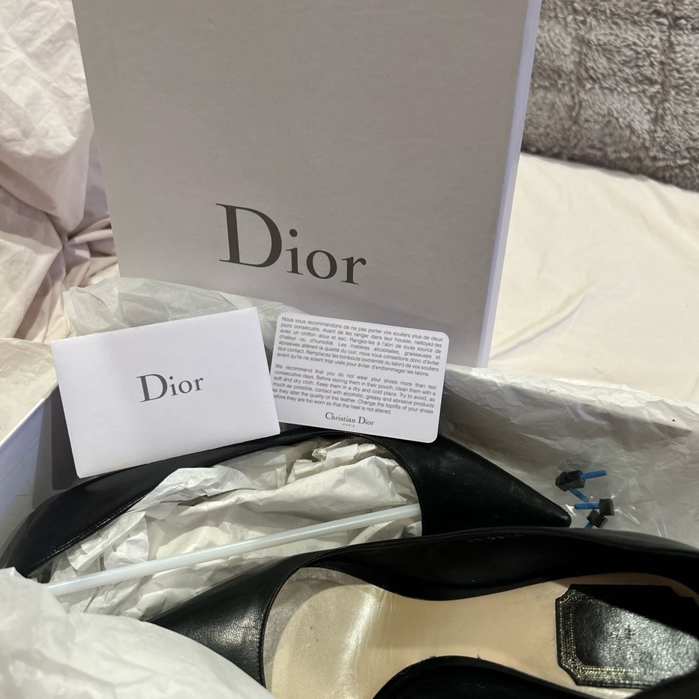 Christian Dior. DIOR CHERIE POINTY PUMP . Size 38. - Picture 11 of 12